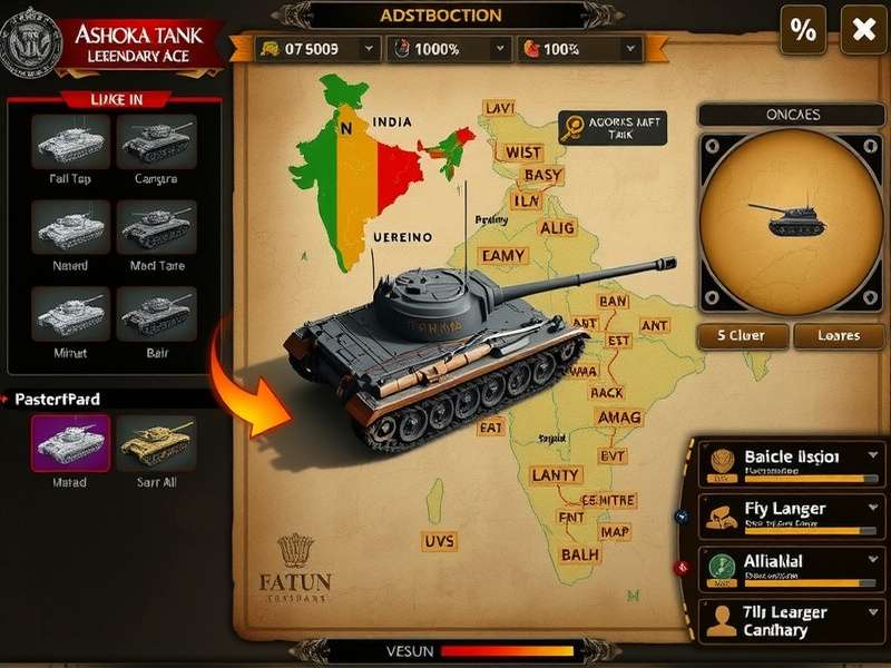 Ashoka Tank Legendary Ace player distribution map in India